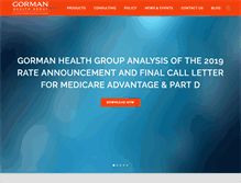 Tablet Screenshot of gormanhealthgroup.com